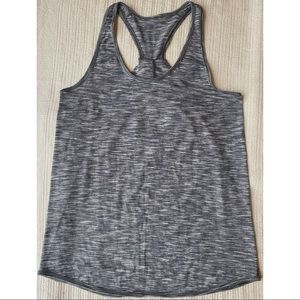 Lululemon Essential Tank Gray Tiger Space Dye Alpine White